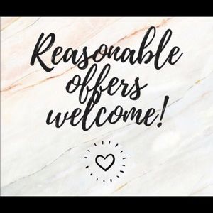 REASONABLE OFFERS WELCOME!
